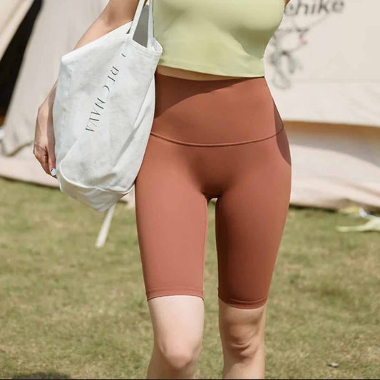 Women's New Yoga Clothes, Casual and Versatile Sports, High Waist Shorts, Five-point Pants, High Elastic Tight Yoga Pants.