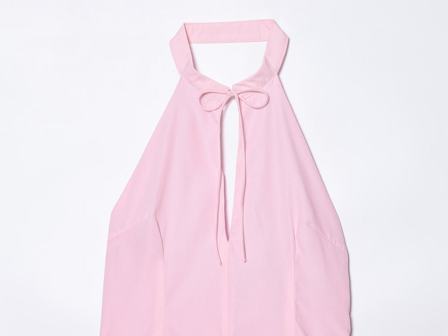 Women's backless halter neck mini dress