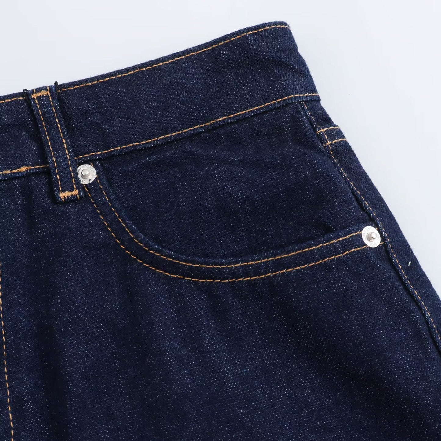 Women's 2025 new fashion side pocket casual high waisted denim mini skirt