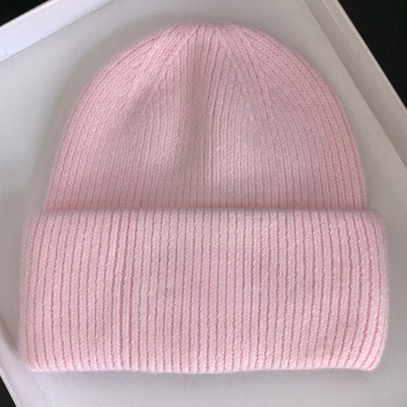 Women's casual Joker warm plush knit hat