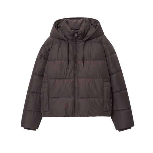 Women's winter fashion short warm hooded cotton jacket Coat