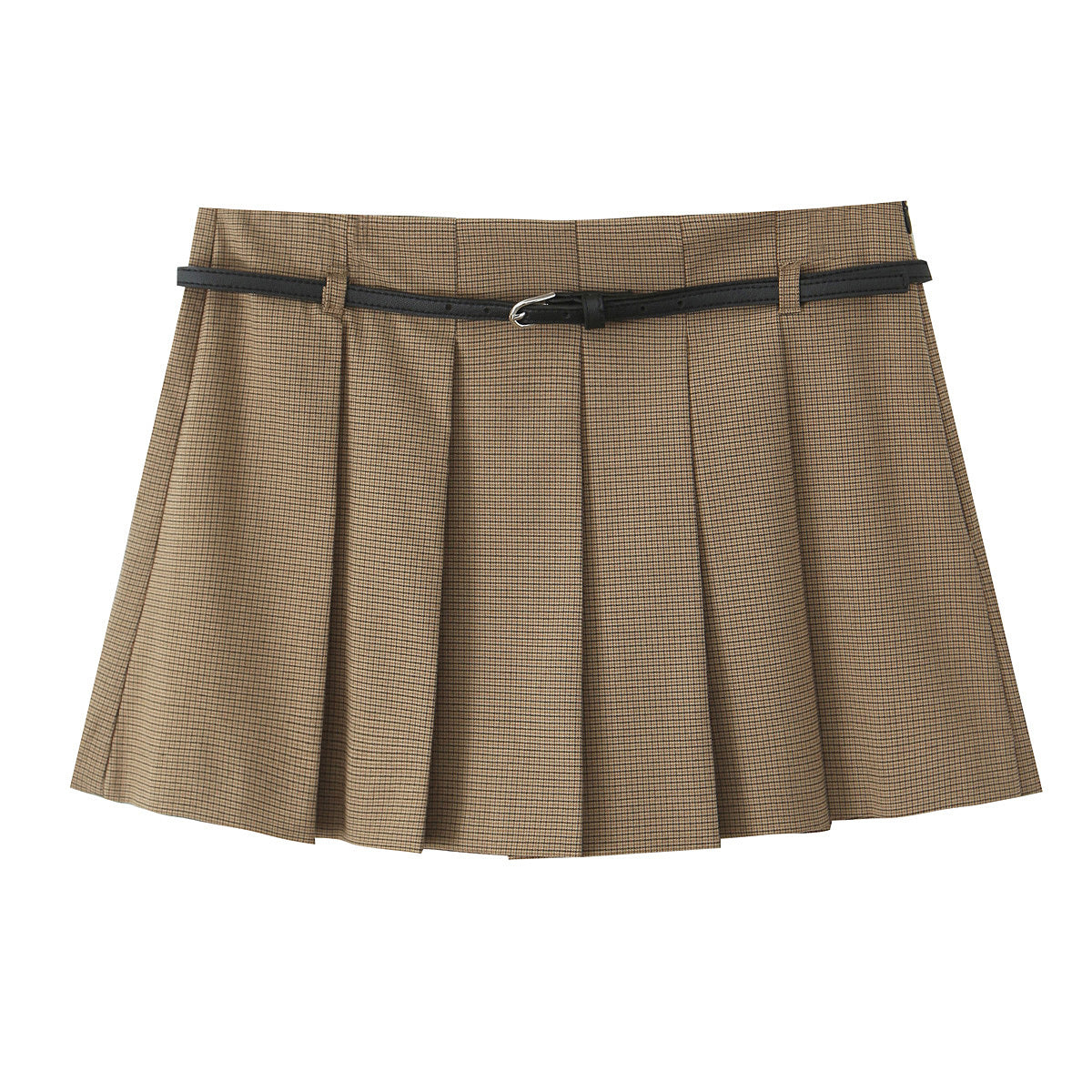 Women 2025 New Fashion Pleated skirt pants with waist width Vintage High Waist Female Skirts