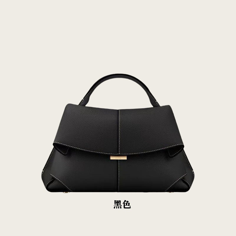 Women's flip handbag large capacity one-shoulder crossbody bag