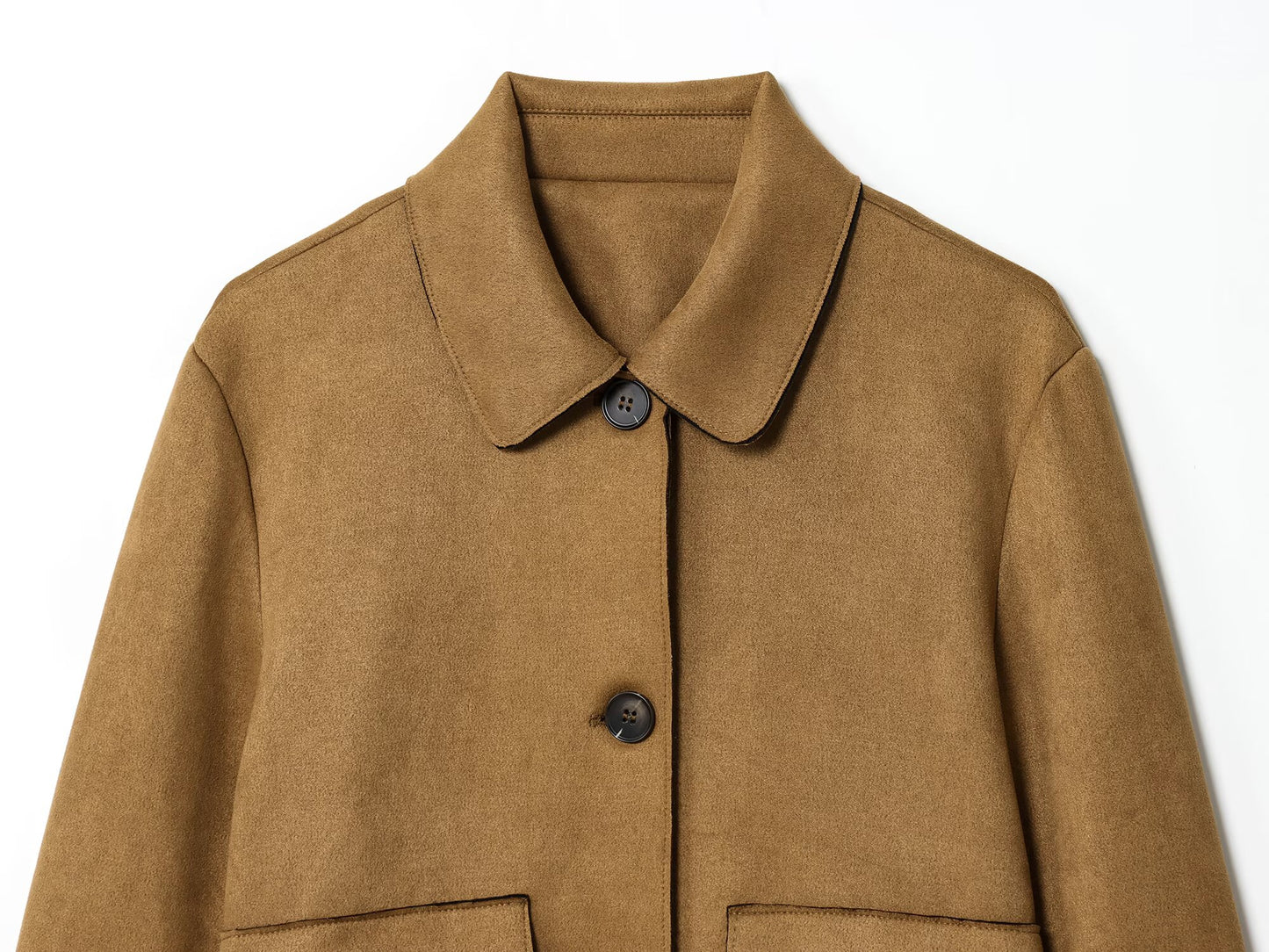 Women's 2025 new fashion anti suede effect short jacket Coat