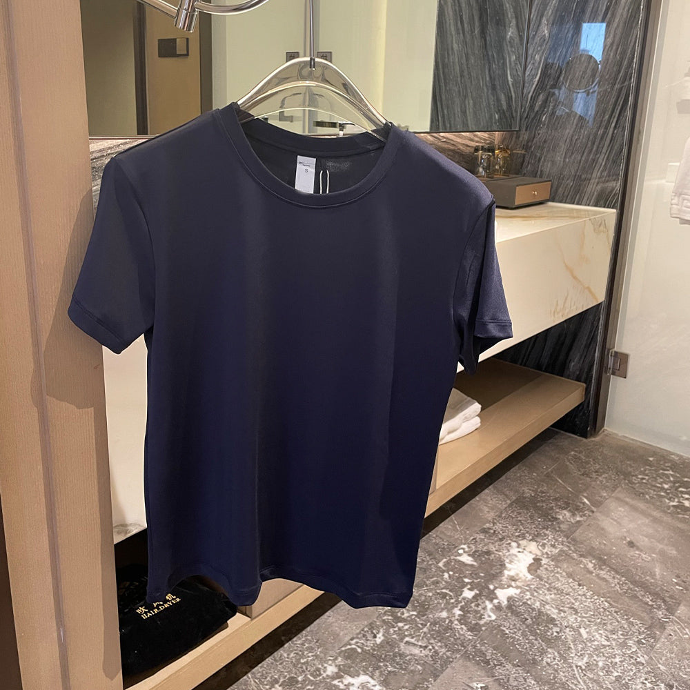 Women's new fashion Joker leisure quick-drying short-sleeved T-shirt sports fitness comfortable short-sleeved T-shirt.