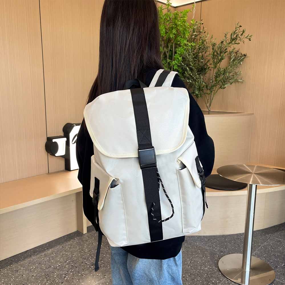 Men and Women with The Same New Fashion and Leisure Joker Multi-pocket Large-capacity Waterproof Backpack Travel Bag.