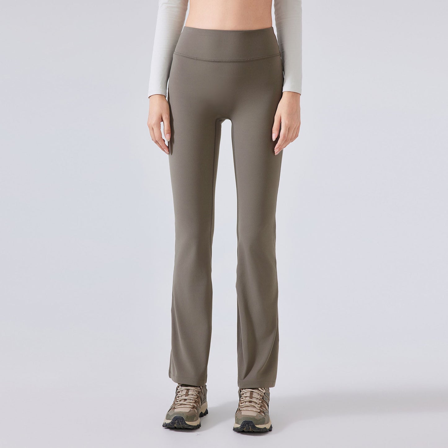 LU Women's new velvet elastic sports bell bottoms