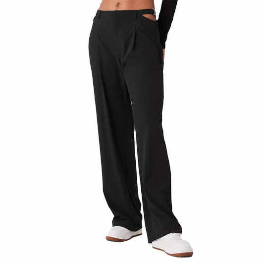 Women's New Fashion Joker Waist Wide-leg Pants Straight Plus Pants Casual Trend Ladies Loose Pants.