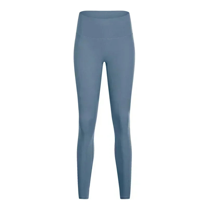 L High waist hip lift no embarrassing line yoga pants women's elastic fitness exercise nine points