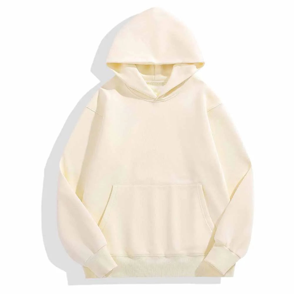 Women's New Fashion Joker Loose Padded Cashmere Hooded Sweater Hooded Quite Wide Three-dimensional Coat.