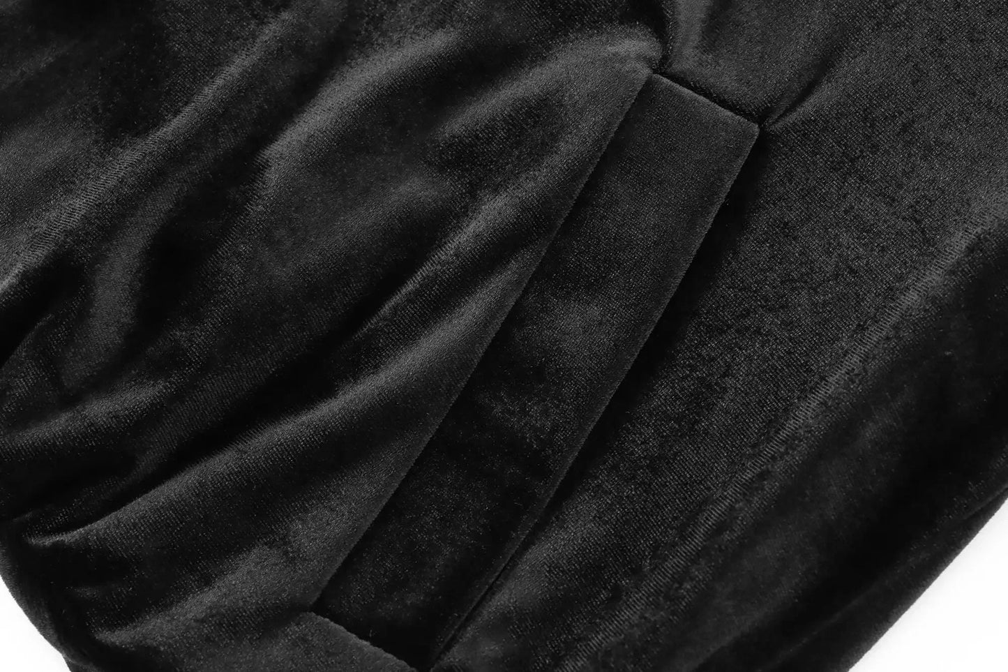 Women's new Fashion black casual single breasted short velvet flight jacket coat retro long sleeved pocket women's coat chic top