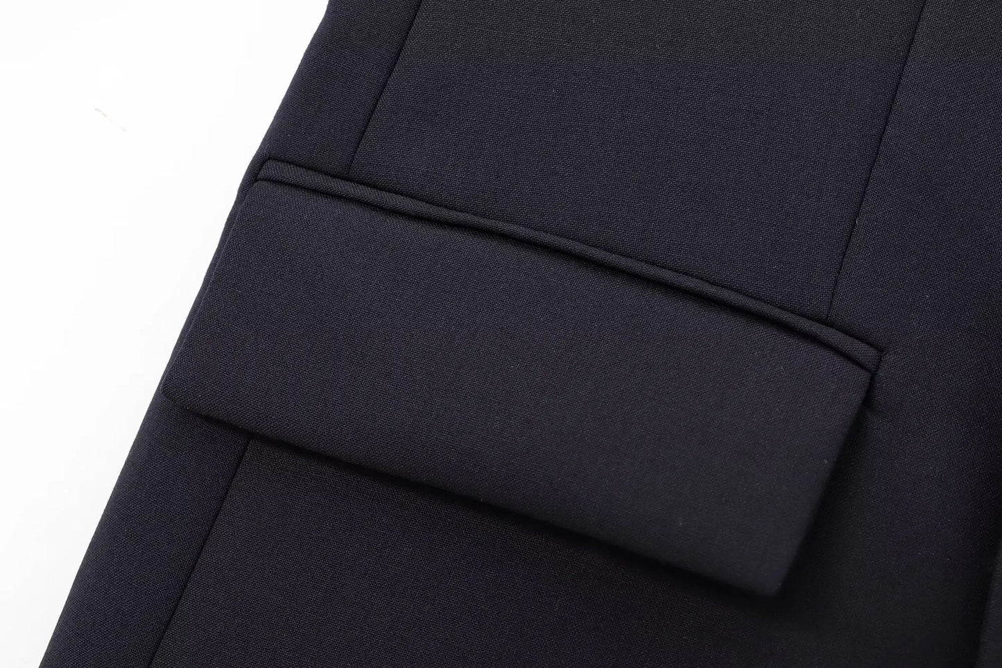 Ladies' new fashion flip pocket decoration casual slim double breasted suit jacket coat retro long sleeved women's Coat chic top