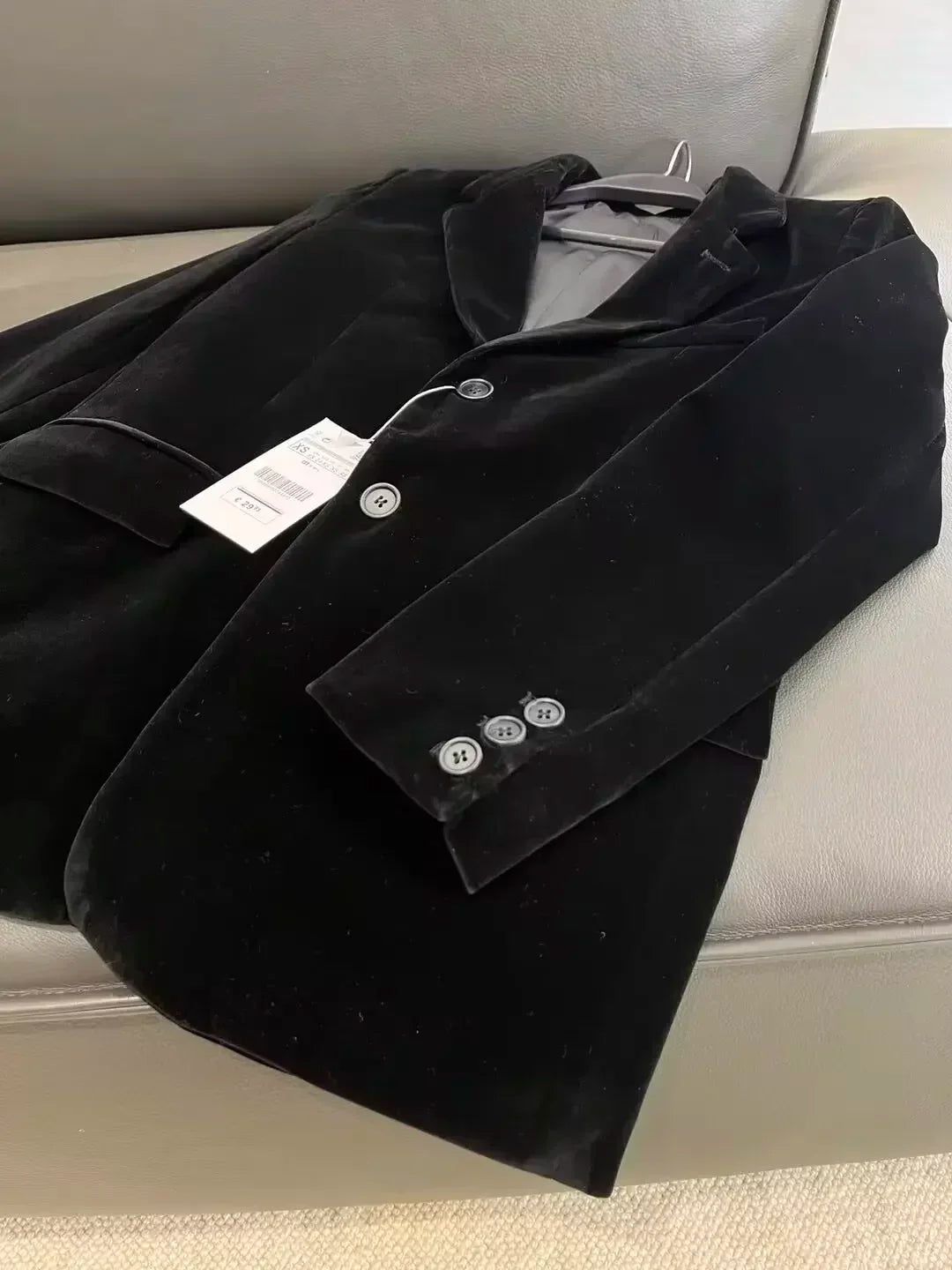 Ladies' new fashion flip Design loose suede Velvet suit coat retro long sleeved Button-up women's coat chic top