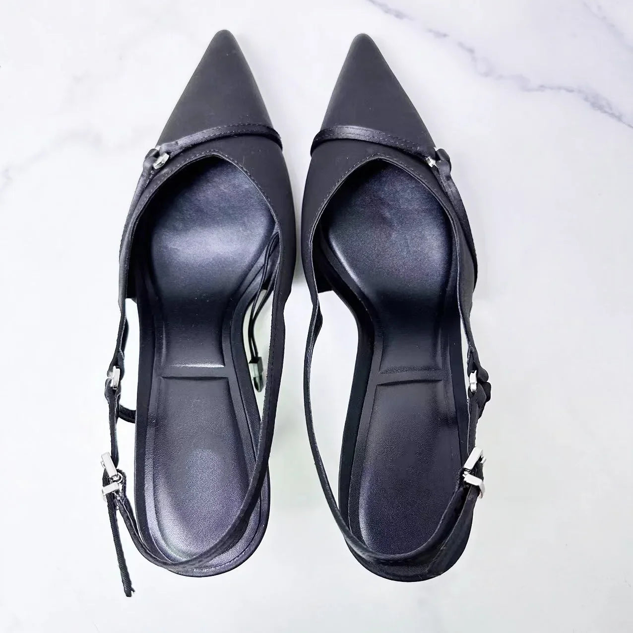 New 2024 Fashion Temperament Women's Shoes Pointed Thin Belt Baotou Sandals Thin Single Shoes