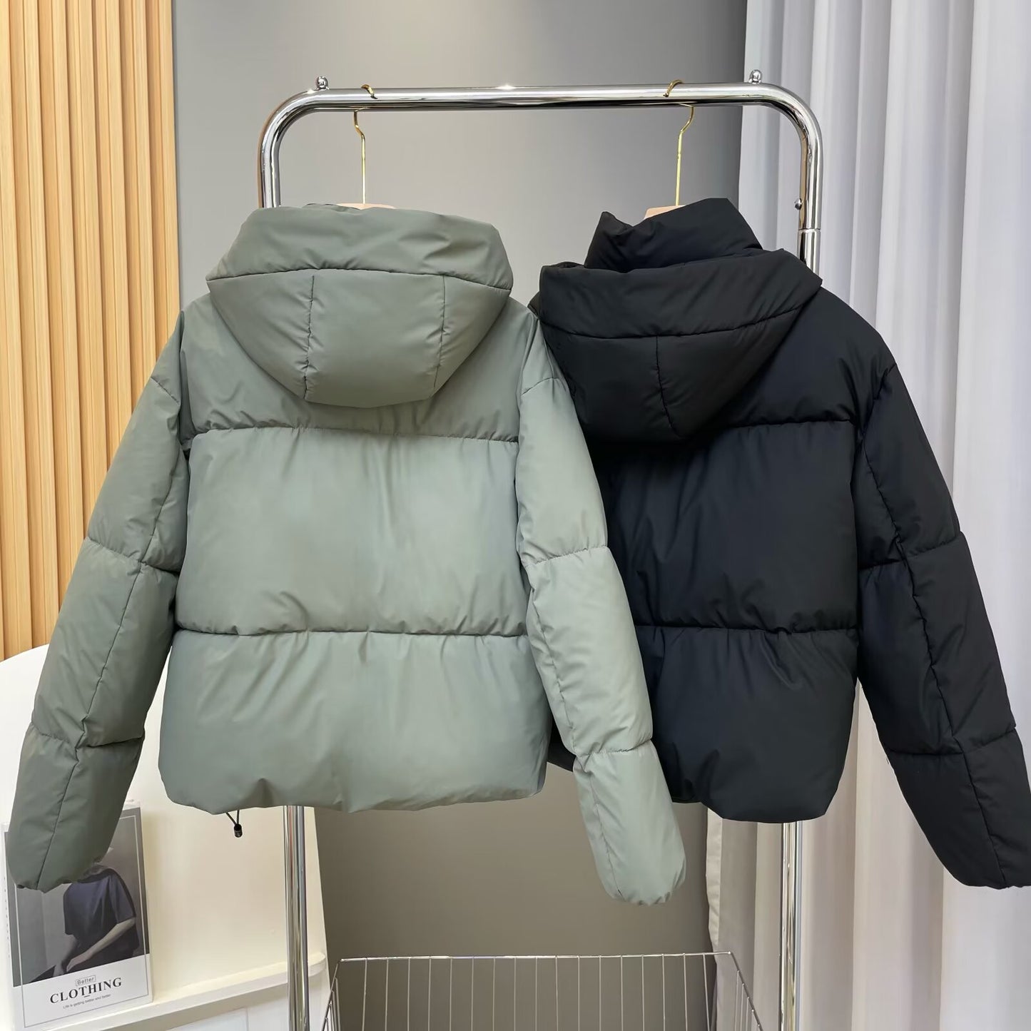 Women's winter warm hooded cotton jacket