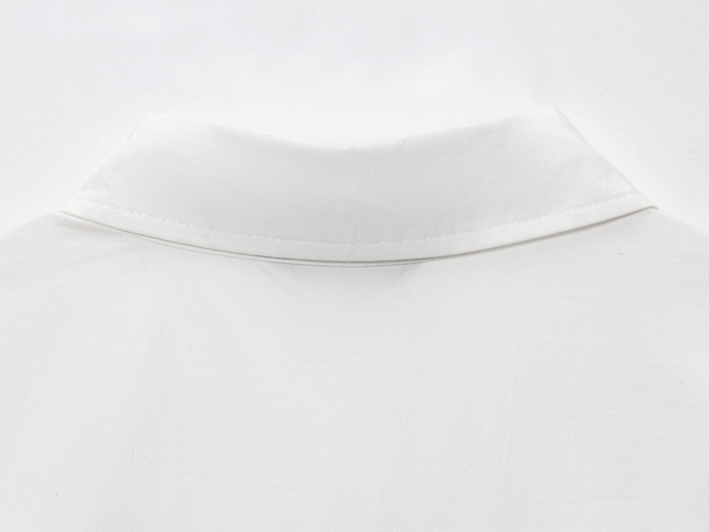 Women's jewelry button decoration poplin shirt