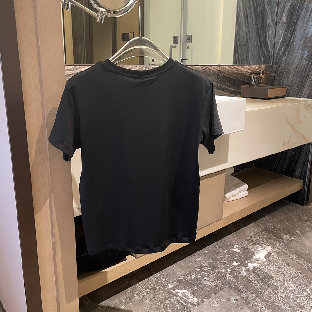 Women's new fashion Joker leisure quick-drying short-sleeved T-shirt sports fitness comfortable short-sleeved T-shirt.