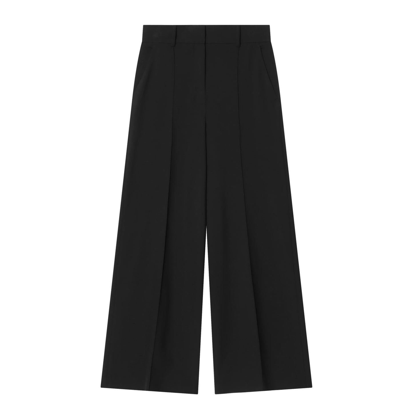 suit Women's 2 pieces black slim V-neck vest+Pants