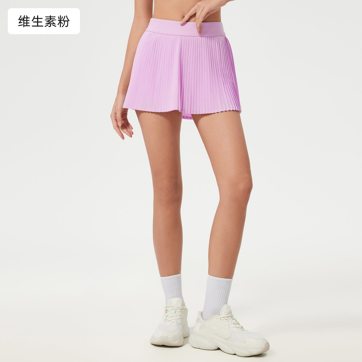 Women's ice breathable outdoor sports skirt with lining anti-exposure tennis skirt yoga fitness skirt