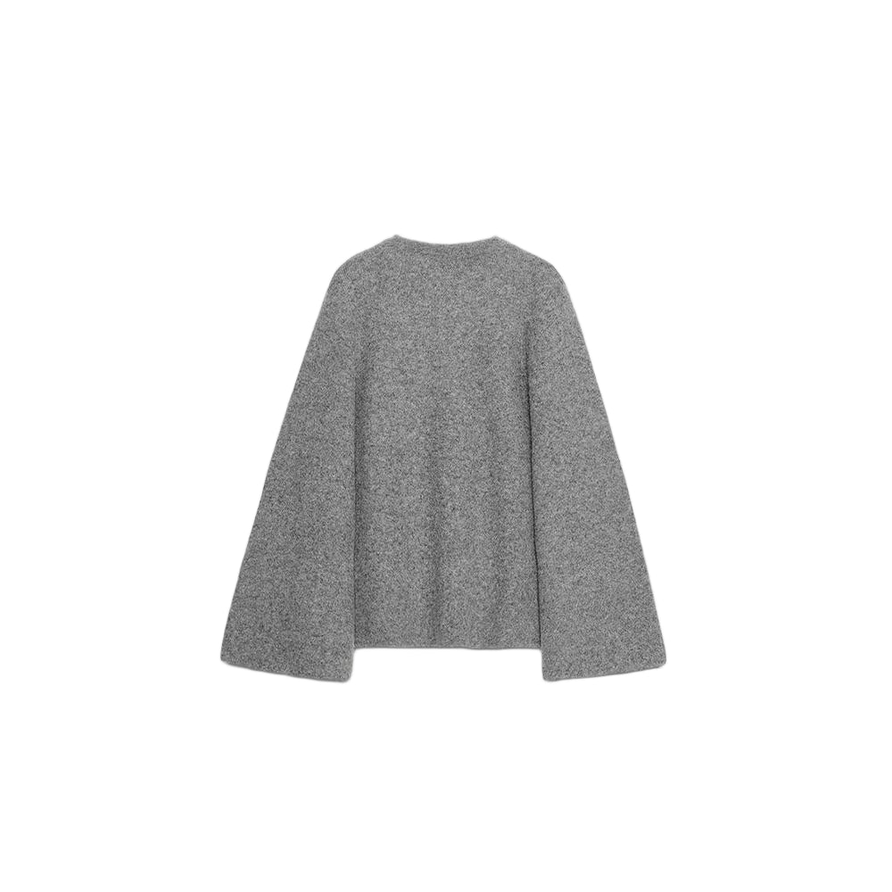 Women's Split sleeve design knitted lace up Coat