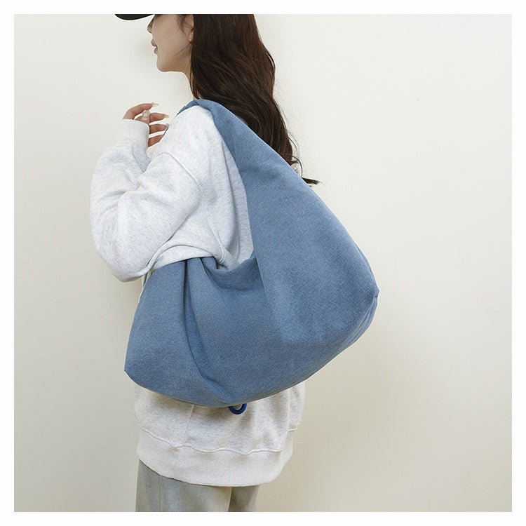 Women's New Fashion Joker Cowboy Style Large-capacity Sports Messenger Bag Shoulder Bag