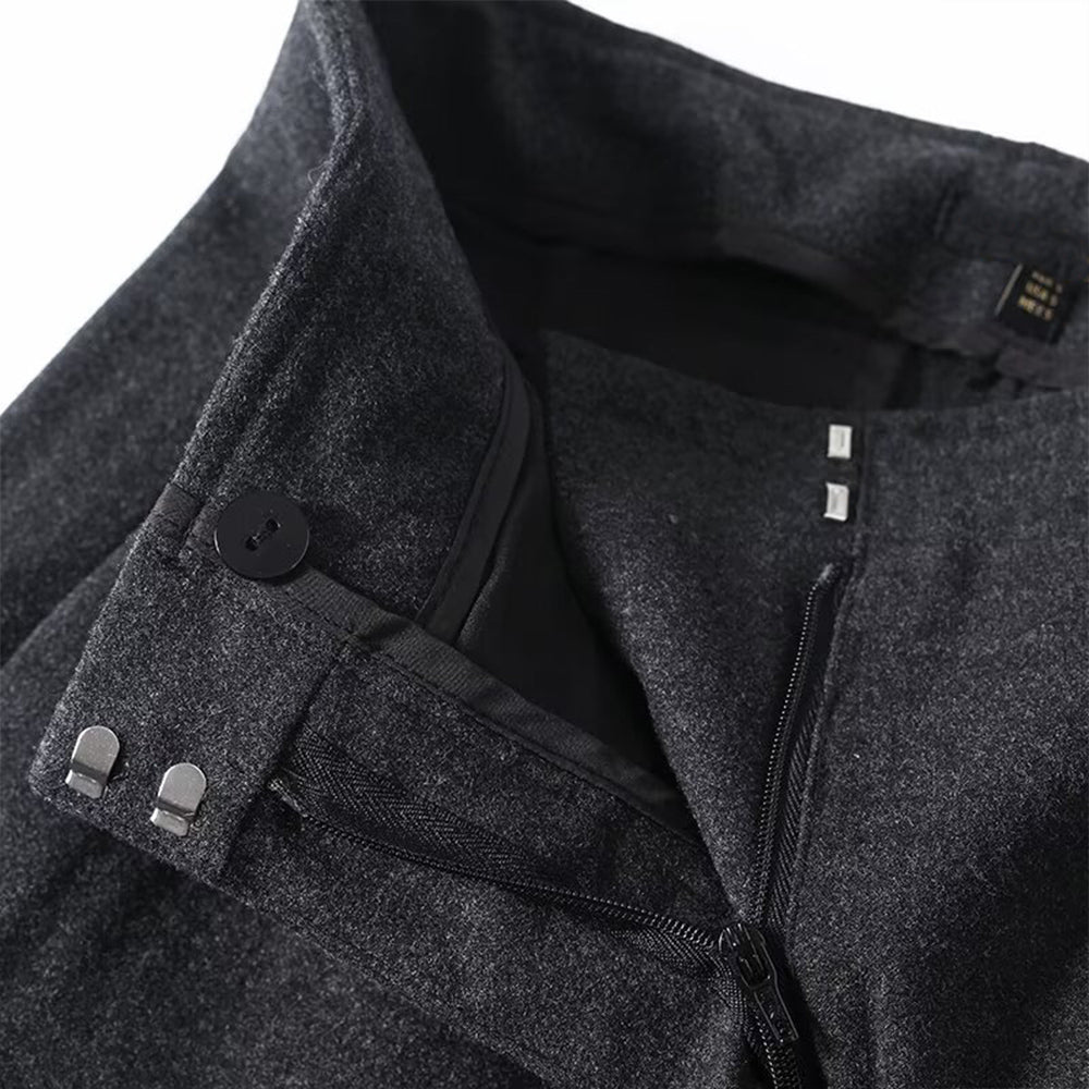 Women's loose flannel straight Blazer pants