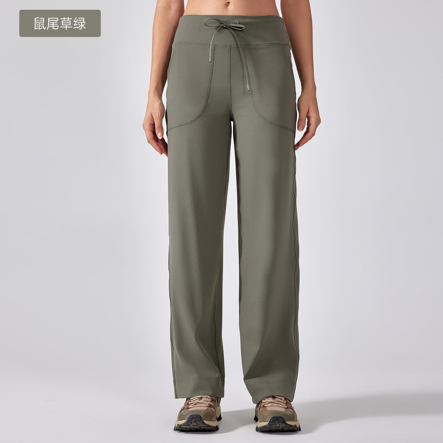 LU Women's new Joker pocket fitness yoga pants sports casual pants