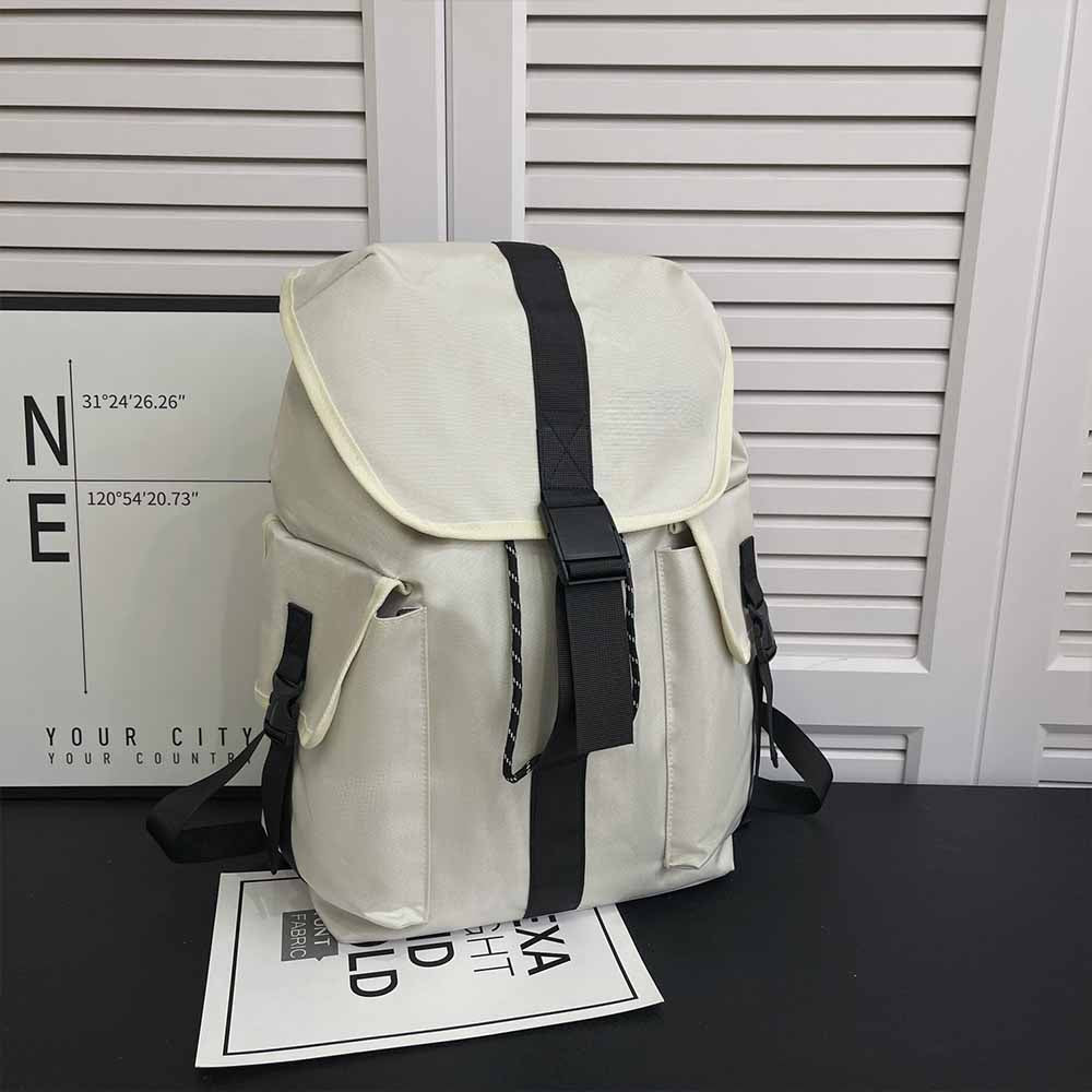 Men and Women with The Same New Fashion and Leisure Joker Multi-pocket Large-capacity Waterproof Backpack Travel Bag.