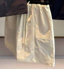 Women's New Fashion Casual Joker Reflective Letter Printing Elastic Waist Outdoor Woven Tooling Skirt Ladies Pants Skirt.