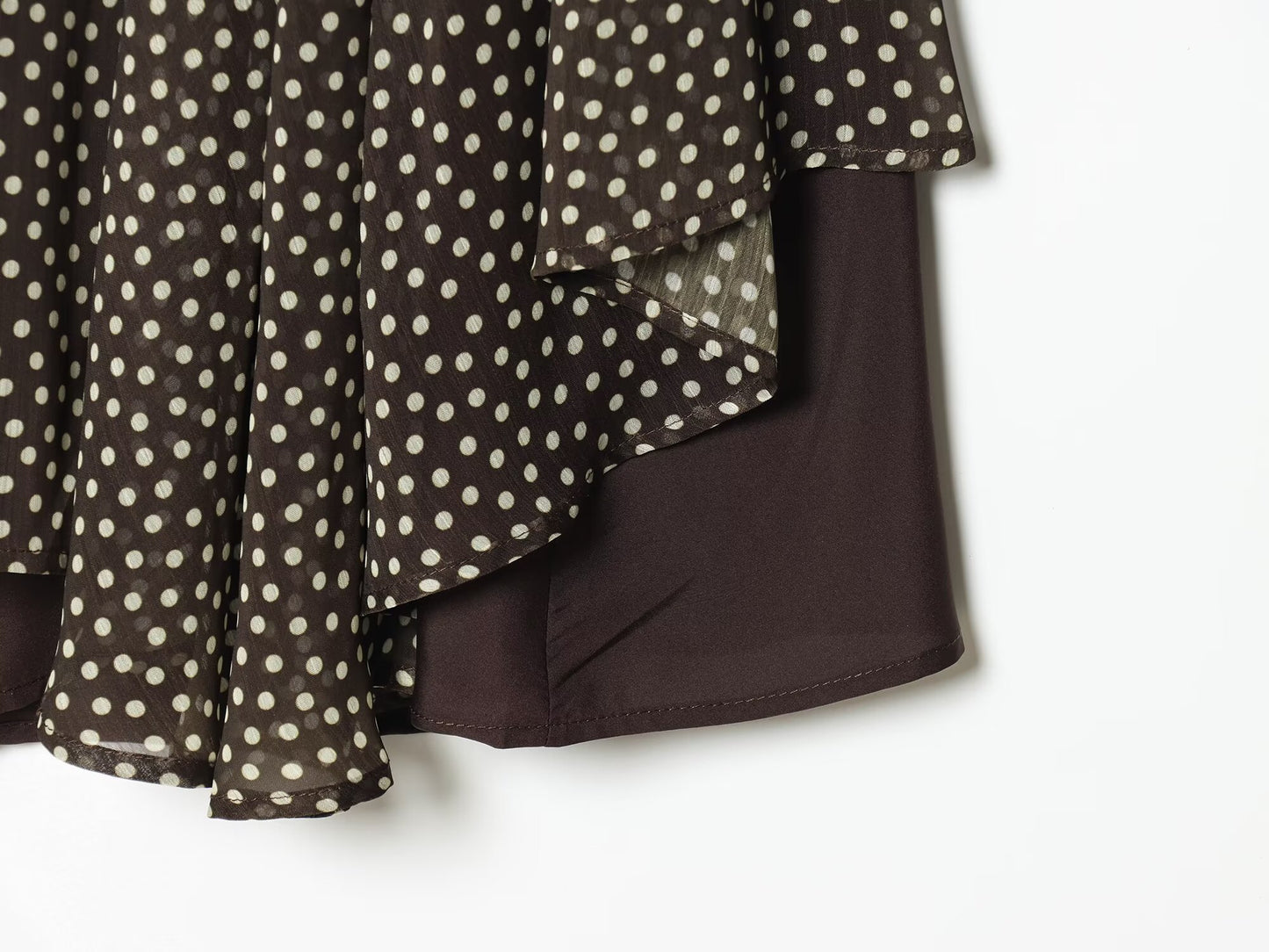 Women's 2026 new polka dot asymmetric skirt