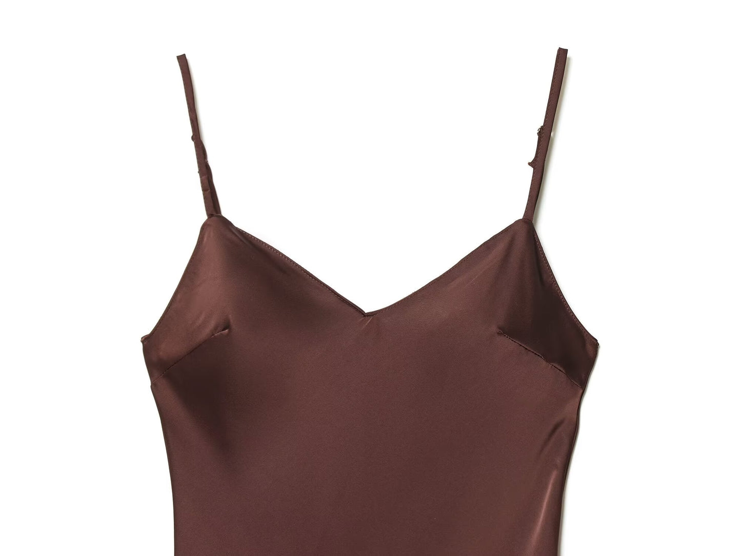 Women's lace satin textured suspender dress