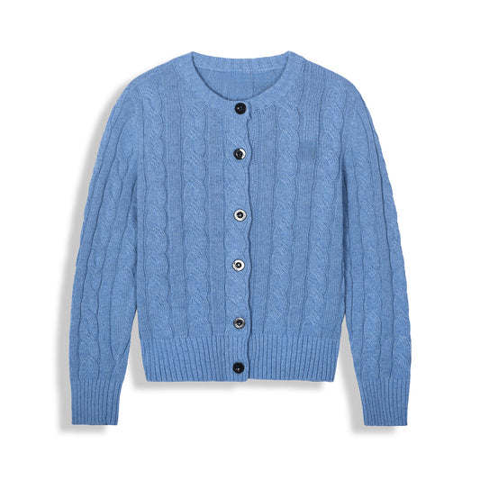 Women's new O-neck slim sweater long sleeve sweater