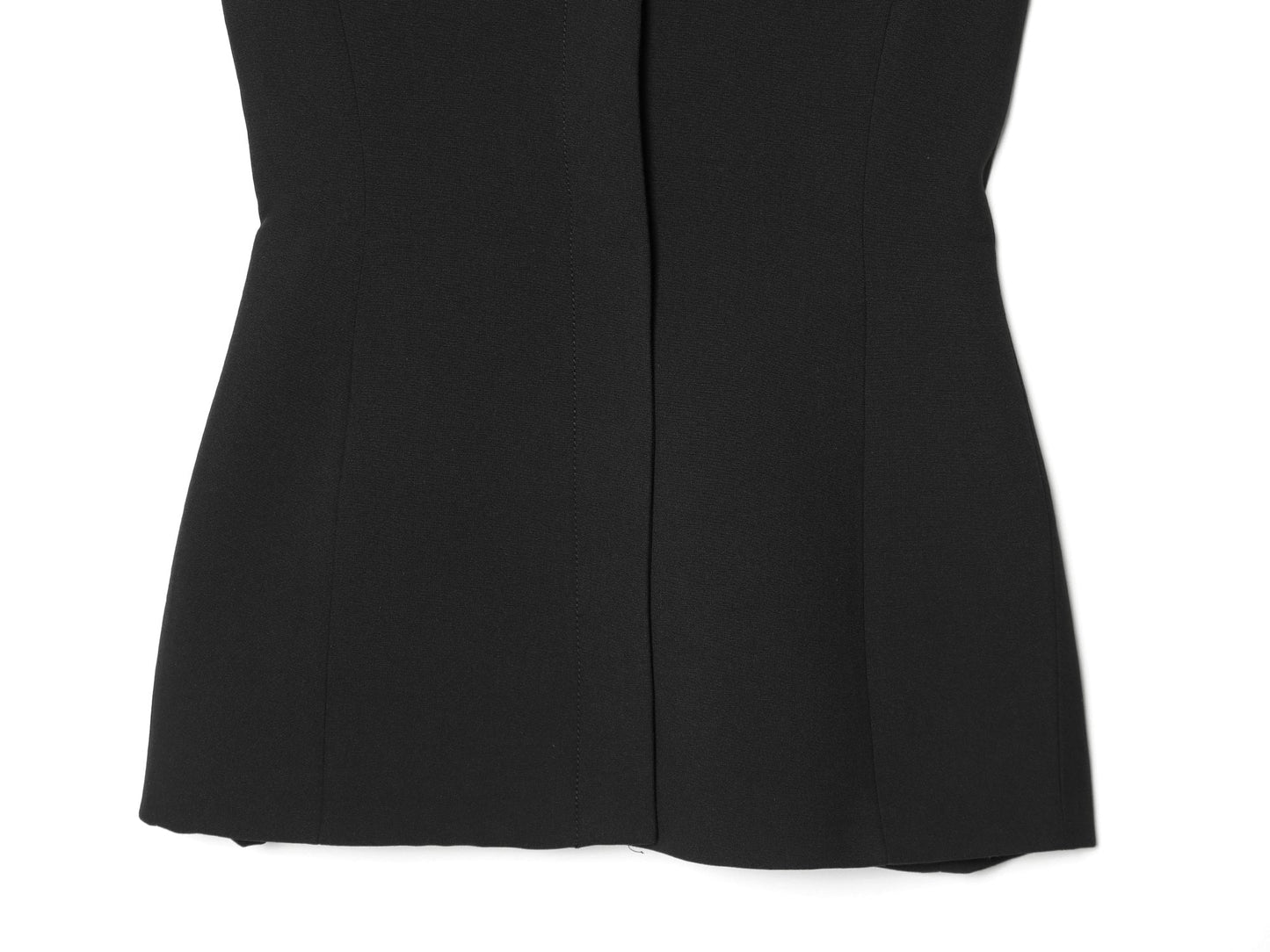 suit Women's 2 pieces black slim V-neck vest+Pants
