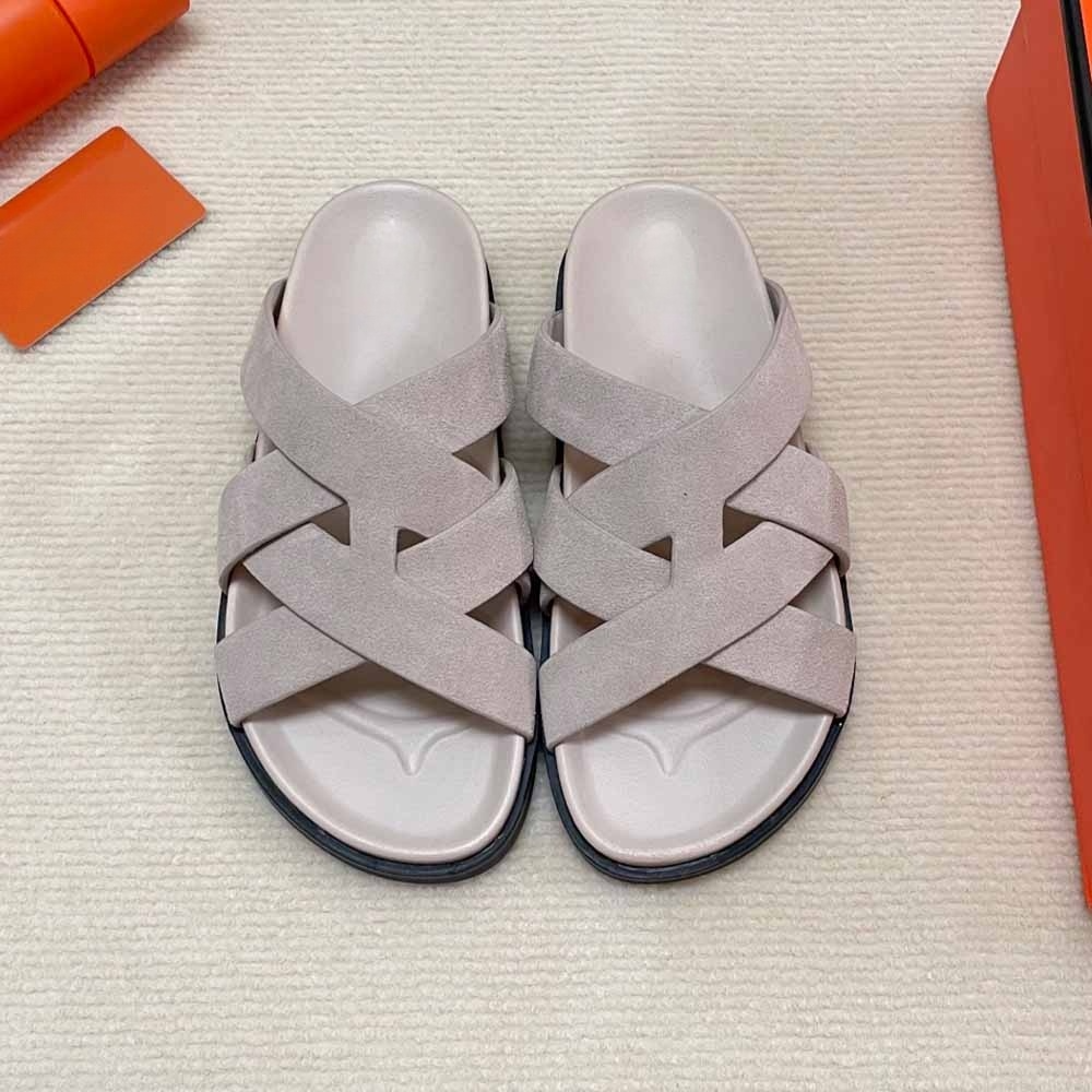 Men's and Women's New Casual Joker Couple Slippers Cross Belt Design Increases Platform Slippers.