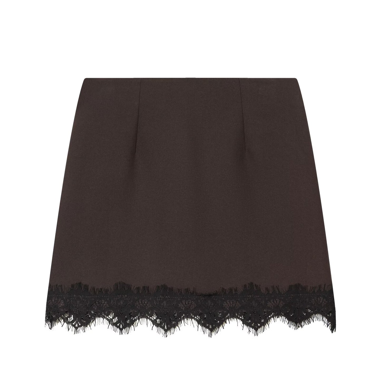 Women's lace hem slim Shorts Skirts