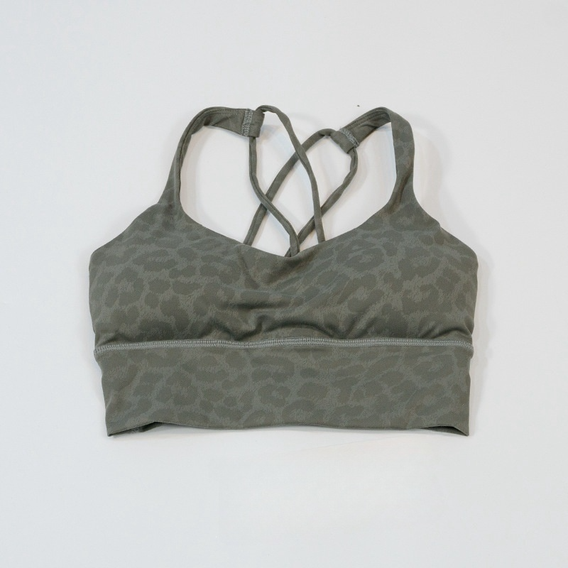 LU 2026 Women's New Leopard-print Beauty Back sports bra Yoga Vest
