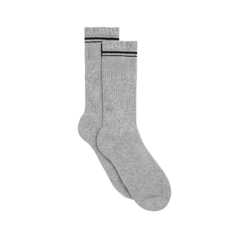 Men's and Women's Socks Cotton Tube Sports 80% Cotton Middle Yoga Socks High Socks.