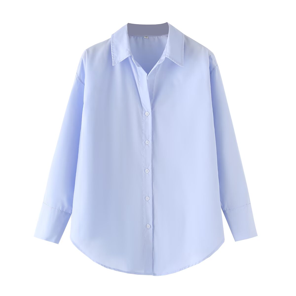 Women's new fashion loose printed striped shirt casual comfortable poplin shirt retro long sleeved button up women's shirt chic top