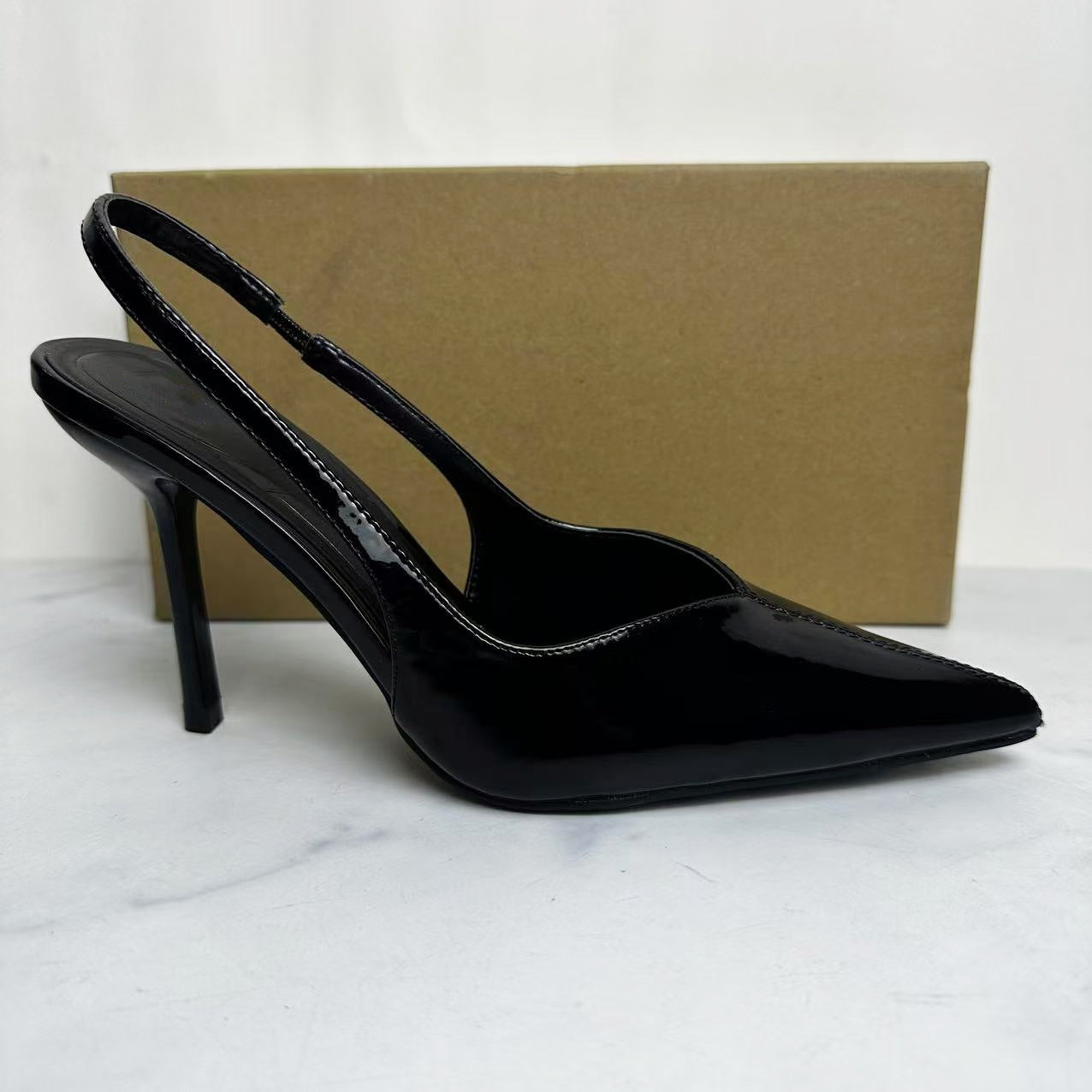 Women's New Fashion Joker Temperament Pointed Stiletto Heel Fashion Muller Shoes